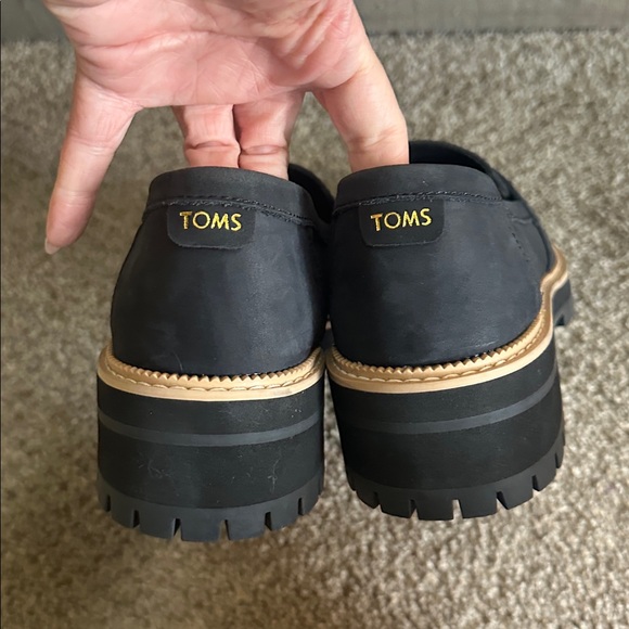 Tom’s NWT Cara Black Penny Loafer Women's Size 10 - Picture 7 of 9